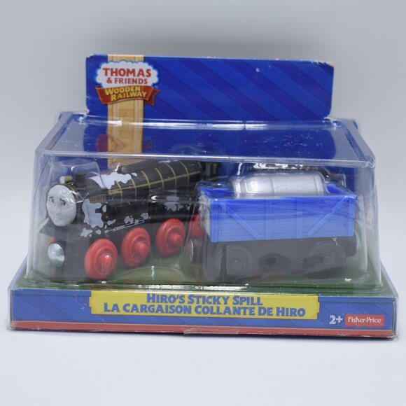Hiro's Sticky Spill Fisher Price Thomas & Friends Wooden Railway Train Engine - Picture 1 of 11